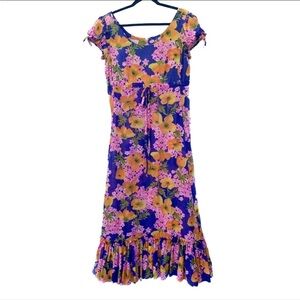 Lilly Pulitzer Vintage 1960’s ‘The Lilly’ Multicolor Floral Maxi Dress Rare